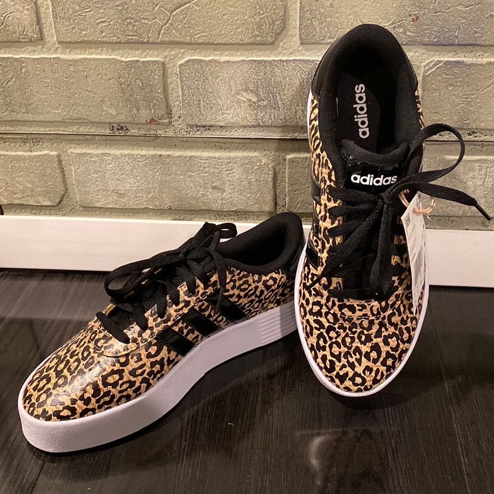 New Adidas Court Leopard Print